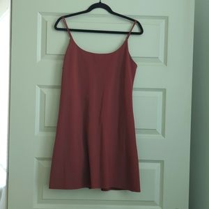 Abercrombie traveler mini dress dark rose M tall